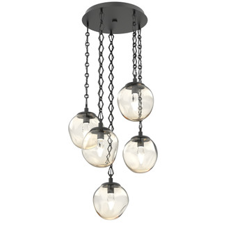 Aster Round 5pc Multi-Pendant Chain (LED) (1289|CNB0066-05-MB-GA-CH1-L3)