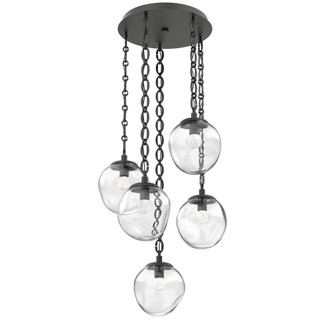Aster Round 5pc Multi-Pendant Chain (LED) (1289|CNB0066-05-MB-FC-CH2-L3)