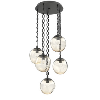 Aster Round 5pc Multi-Pendant Chain (LED) (1289|CNB0066-05-MB-FA-CH2-L1)