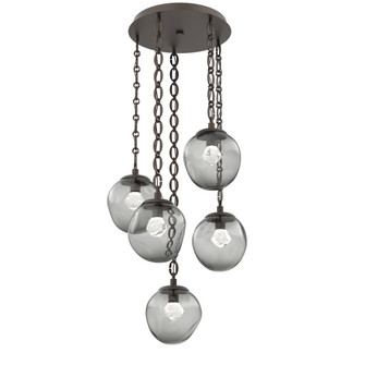 Aster Round 5pc Multi-Pendant Chain (LED) (1289|CNB0066-05-FB-ZS-CH2-L1)