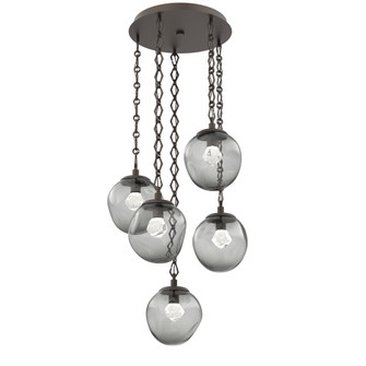 Aster Round 5pc Multi-Pendant Chain (LED) (1289|CNB0066-05-FB-ZS-CH1-L1)