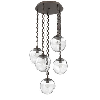 Aster Round 5pc Multi-Pendant Chain (LED) (1289|CNB0066-05-FB-ZC-CH2-L3)