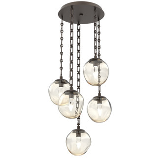 Aster Round 5pc Multi-Pendant Chain (LED) (1289|CNB0066-05-FB-GA-CH3-L1)