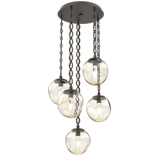 Aster Round 5pc Multi-Pendant Chain (LED) (1289|CNB0066-05-FB-GA-CH2-L1)