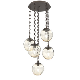 Aster Round 5pc Multi-Pendant Chain (LED) (1289|CNB0066-05-FB-GA-CH1-L1)