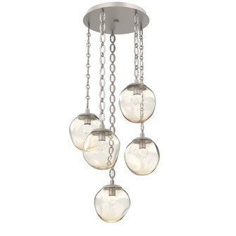 Aster Round 5pc Multi-Pendant Chain (LED) (1289|CNB0066-05-BS-FA-CH2-L1)