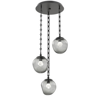 Aster Round 3pc Multi-Pendant Chain (LED) (1289|CNB0066-03-MB-ZS-CH3-L1)
