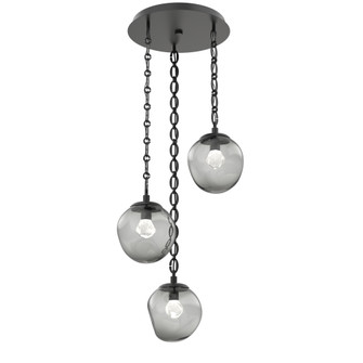 Aster Round 3pc Multi-Pendant Chain (LED) (1289|CNB0066-03-MB-ZS-CH2-L3)