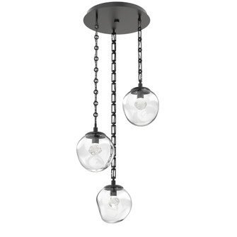 Aster Round 3pc Multi-Pendant Chain (LED) (1289|CNB0066-03-MB-ZC-CH3-L3)