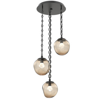 Aster Round 3pc Multi-Pendant Chain (LED) (1289|CNB0066-03-MB-ZB-CH2-L1)