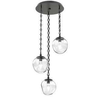 Aster Round 3pc Multi-Pendant Chain (LED) (1289|CNB0066-03-MB-GC-CH1-L3)