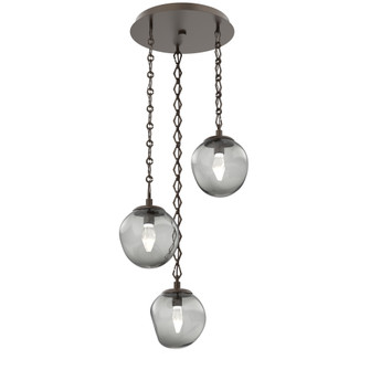 Aster Round 3pc Multi-Pendant Chain (LED) (1289|CNB0066-03-FB-GS-CH1-L3)