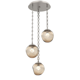 Aster Round 3pc Multi-Pendant Chain (LED) (1289|CNB0066-03-BS-ZB-CH2-L3)