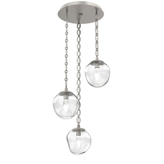 Aster Round 3pc Multi-Pendant Chain (LED) (1289|CNB0066-03-BS-GC-CH2-L3)