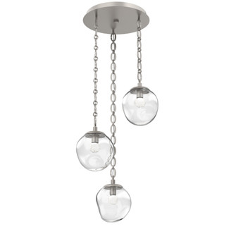 Aster Round 3pc Multi-Pendant Chain (LED) (1289|CNB0066-03-BS-FC-CH2-L1)