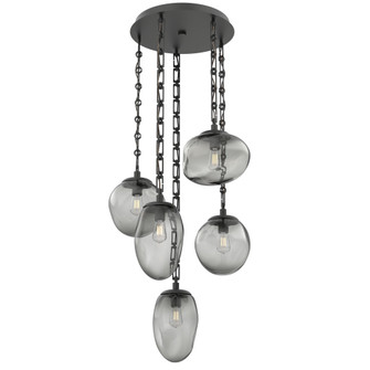 Cosmos Round 5pc Multi-Pendant Chain (Bulb) (1289|CNB0065-05-MB-S-CH3-E2)