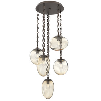 Cosmos Round 5pc Multi-Pendant Chain (Bulb) (1289|CNB0065-05-FB-A-CH2-E2)