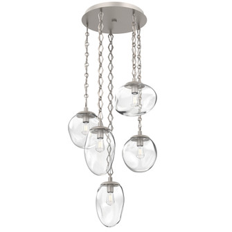 Cosmos Round 5pc Multi-Pendant with Chain (Bulb) (1289|CNB0065-05-BS-C-CH1-E2)