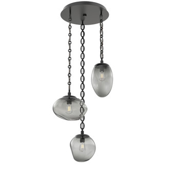 Cosmos Round 3pc Multi-Pendant with Chain (Bulb) (1289|CNB0065-03-MB-S-CH2-E2)