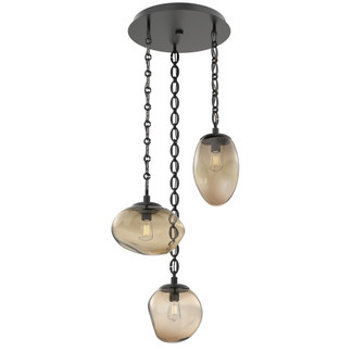 Cosmos Round 3pc Multi-Pendant Chain (Bulb) (1289|CNB0065-03-MB-B-CH2-E2)
