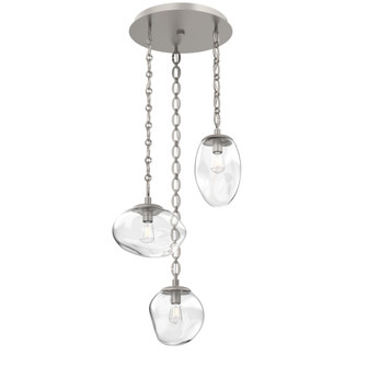Cosmos Round 3pc Multi-Pendant with Chain (Bulb) (1289|CNB0065-03-BS-C-CH2-E2)
