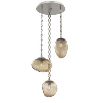 Cosmos Round 3pc Multi-Pendant Chain (Bulb) (1289|CNB0065-03-BS-B-CH2-E2)