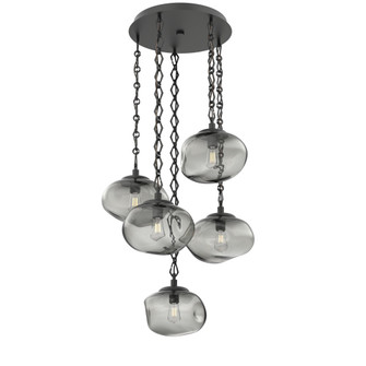 Nova Round 5pc Multi-Pendant Chain (Bulb) (1289|CNB0064-05-MB-S-CH1-E2)