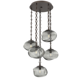 Nova Round 5pc Multi-Pendant Chain (Bulb) (1289|CNB0064-05-FB-S-CH1-E2)