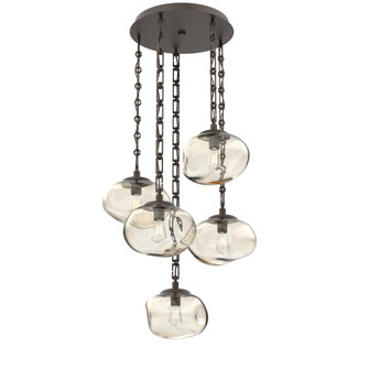 Nova Round 5pc Multi-Pendant Chain (Bulb) (1289|CNB0064-05-FB-A-CH3-E2)