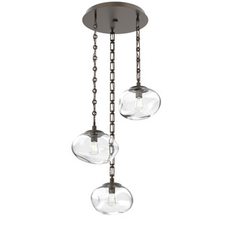 Nova Round 3pc Multi-Pendant with Chain (Bulb) (1289|CNB0064-03-FB-C-CH3-E2)