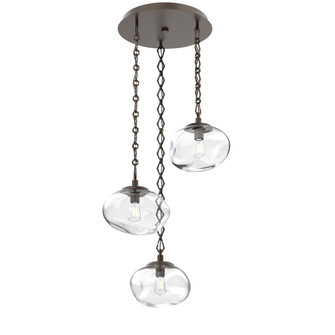 Nova Round 3pc Multi-Pendant with Chain (Bulb) (1289|CNB0064-03-FB-C-CH1-E2)