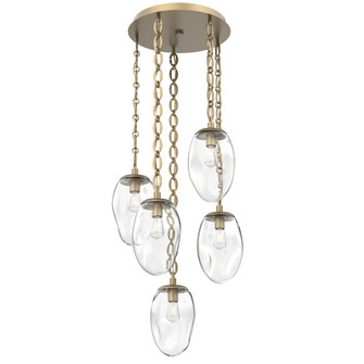 Meteo Round 5pc Multi-Pendant Chain (Bulb) (1289|CNB0063-05-GB-C-CH2-E2)