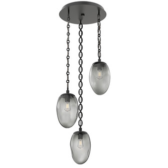 Meteo Round 3pc Multi-Pendant Chain (Bulb) (1289|CNB0063-03-MB-S-CH2-E2)