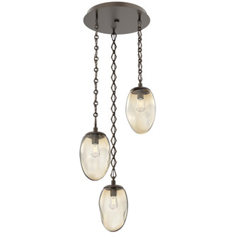 Meteo Round 3pc Multi-Pendant with Chain (Bulb) (1289|CNB0063-03-FB-A-CH1-E2)