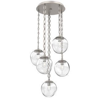 Aster Round 5pc Multi-Pendant with Chain (Bulb) (1289|CNB0062-05-BS-C-CH2-E2)