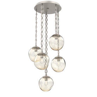 Aster Round 5pc Multi-Pendant with Chain (Bulb) (1289|CNB0062-05-BS-A-CH2-E2)