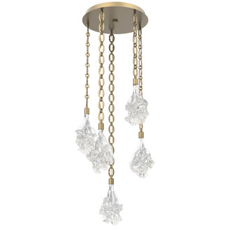 Blossom Round 5pc Multi-Pendant Chain (1289|CNB0059-05-GB-BC-CH2-L1)