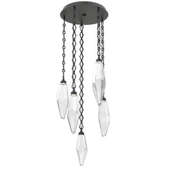Rock Crystal Round Chain 5pc Multi-Pendant (1289|CNB0050-05-MB-CC-CH1-L1)