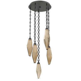 Rock Crystal Round Chain 5pc Multi-Pendant (1289|CNB0050-05-MB-CB-CH1-L3)