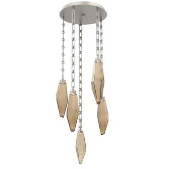 Rock Crystal Round Chain 5pc Multi-Pendant (1289|CNB0050-05-BS-CB-CH3-L1)