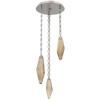 Rock Crystal Round Chain 3pc Multi-Pendant (1289|CNB0050-03-BS-CB-CH2-L3)