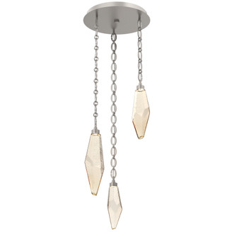 Rock Crystal Round Chain 3pc Multi-Pendant (1289|CNB0050-03-BS-CA-CH2-L1)