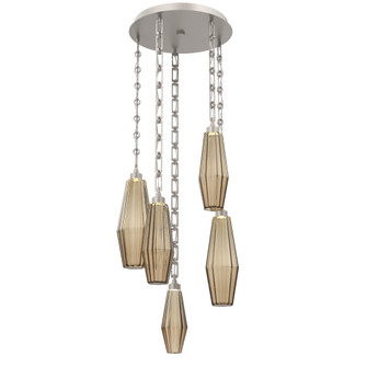 Aalto Round 5pc Multi-Pendant Chain (1289|CNB0049-05-BS-RB-CH3-L3)