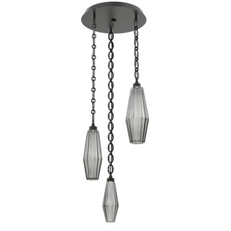 Aalto Round 3pc Multi-Pendant Chain (1289|CNB0049-03-MB-RS-CH2-L3)