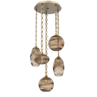 Misto Round 5pc Multi-Pendant Chain (1289|CNB0048-05-GB-OB-CH1-E2)
