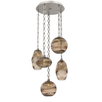 Misto Round 5pc Multi-Pendant Chain (1289|CNB0048-05-BS-OB-CH1-E2)