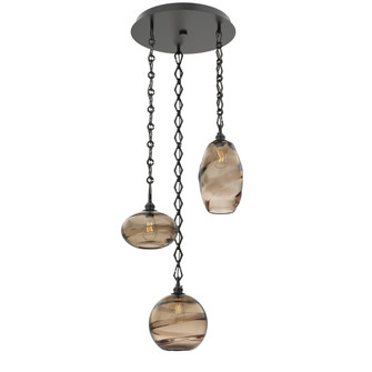 Misto Round 3pc Multi-Pendant Chain (1289|CNB0048-03-MB-OB-CH1-E2)