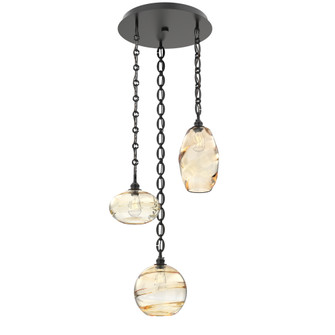 Misto Round 3pc Multi-Pendant Chain (1289|CNB0048-03-MB-OA-CH2-E2)