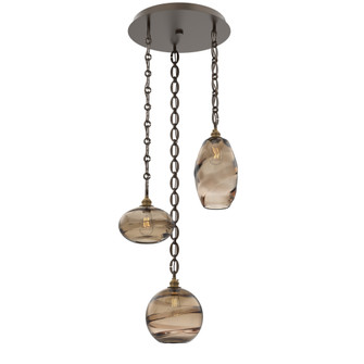 Misto Round 3pc Multi-Pendant Chain (1289|CNB0048-03-FB-OB-CH2-E2)
