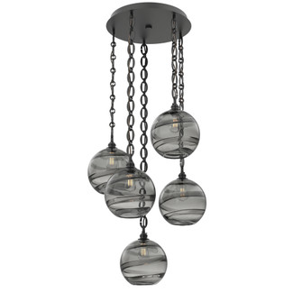Terra Round 5pc Multi-Pendant Chain (1289|CNB0047-05-MB-OS-CH2-E2)